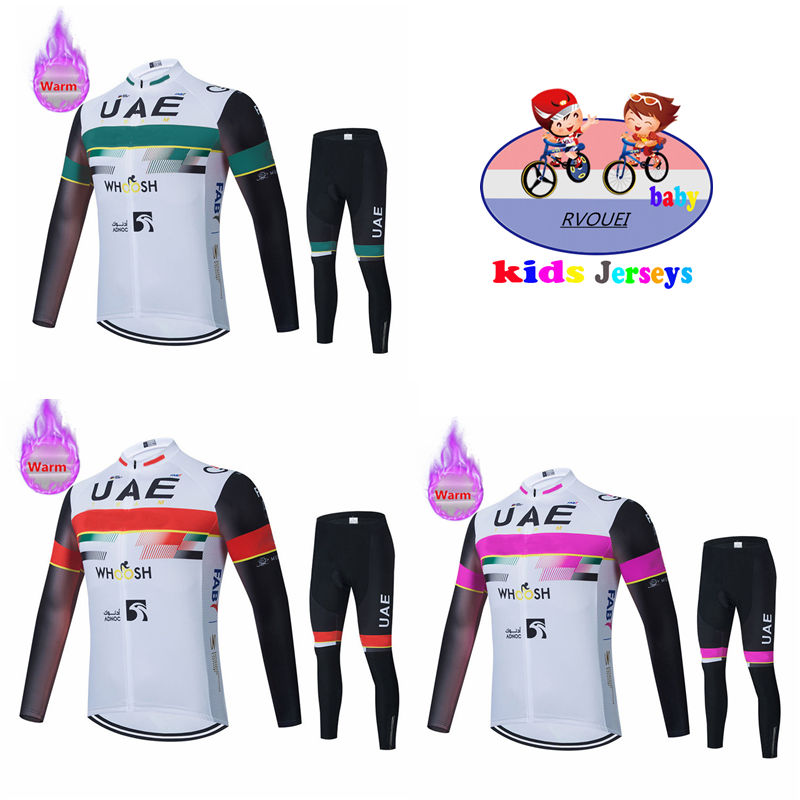 Winter Clothing Kids Sale - UAE 보이 긴팔 사이클링 저지 세트,