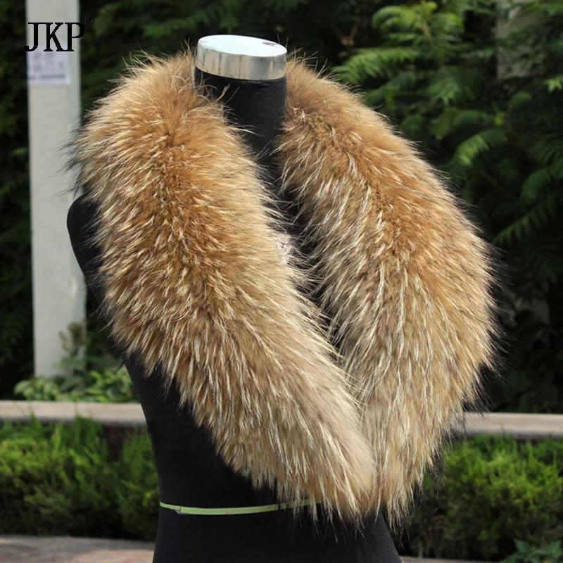 Winter Clothing Items - 천연 모피 칼라 진짜 너구리 모피