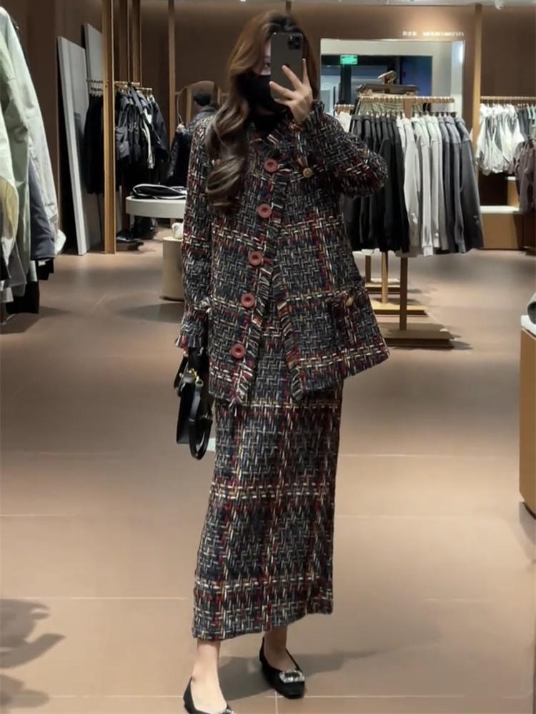 Winter Clothing Korea - 겨울 신상 여성 패션 고급스러운 분위기의