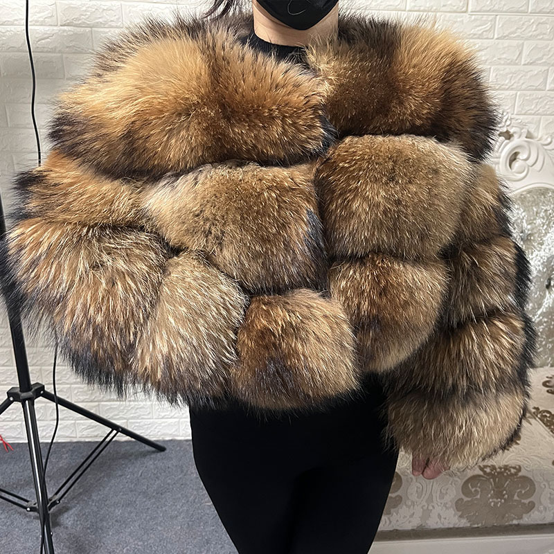 플러스 사이즈 탑스 브라운 퍼 마오마오콩 비만 여성용  - Winter Clothing Items 리뷰 및 가격