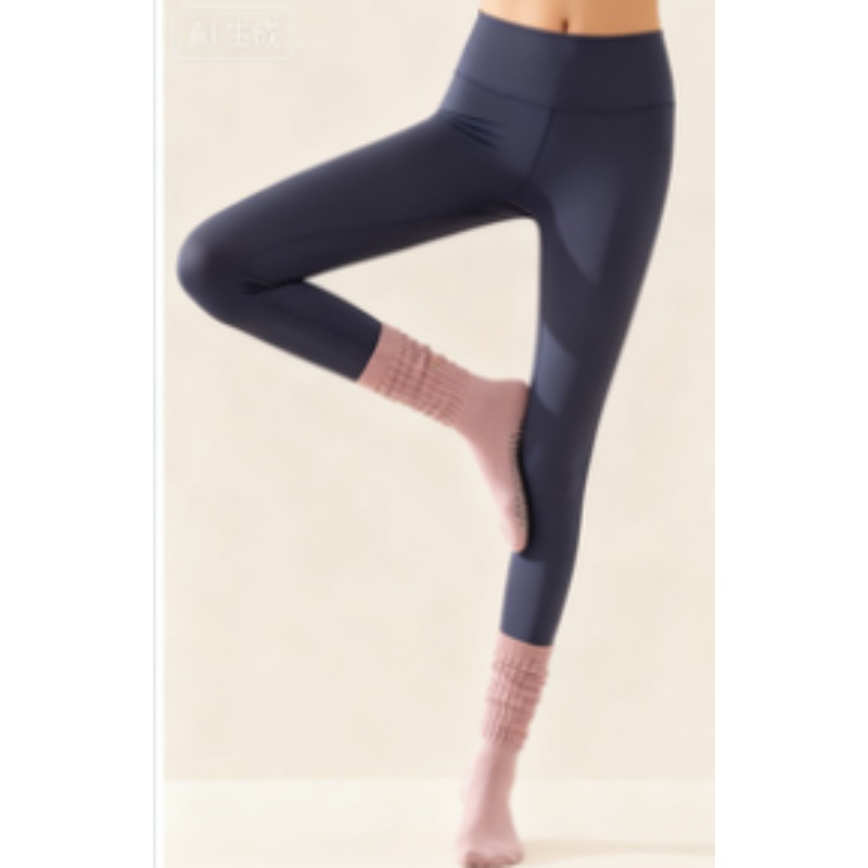 여성용 면 논슬립 필라테스 양말 롱 스택드 튜브 요가  - Winter Yoga Clothing 리뷰 및 가격