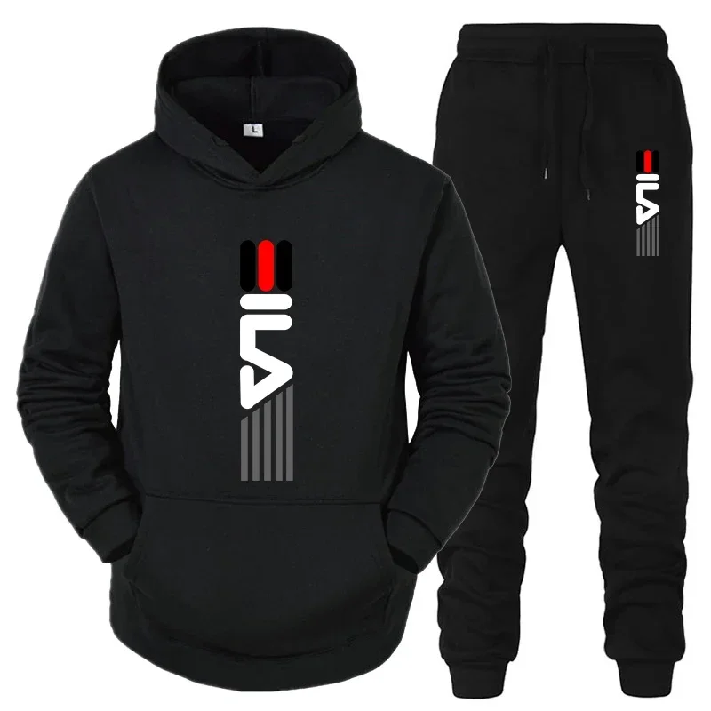 남성용 트랙수트 후드 스웨트셔츠+스웨트팬츠 2종 세트  - Fleece Hoodie Lined 리뷰 및 가격