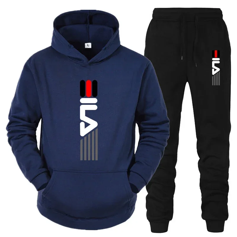 남성용 트랙수트 후드 스웨트셔츠+스웨트팬츠 2종 세트  - Fleece Hoodie Lined 리뷰 및 가격