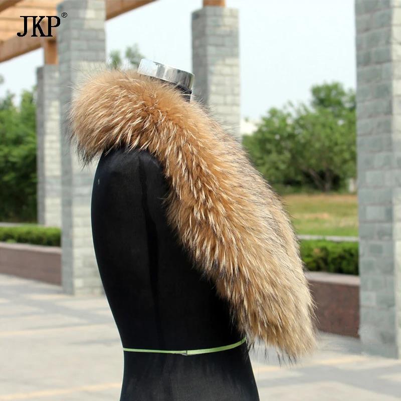 천연 모피 칼라 진짜 너구리 모피 여우 칼라 천연 스카 - Winter Clothing Items 리뷰 및 가격