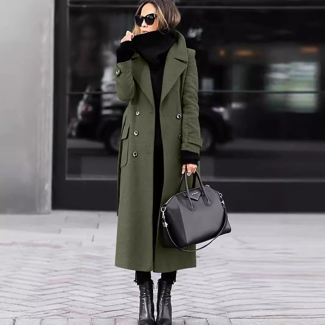 2024 가을 겨울 캐주얼 패션 울 코트 재킷 여성 의 - Winter Clothing Europe 리뷰 및 가격