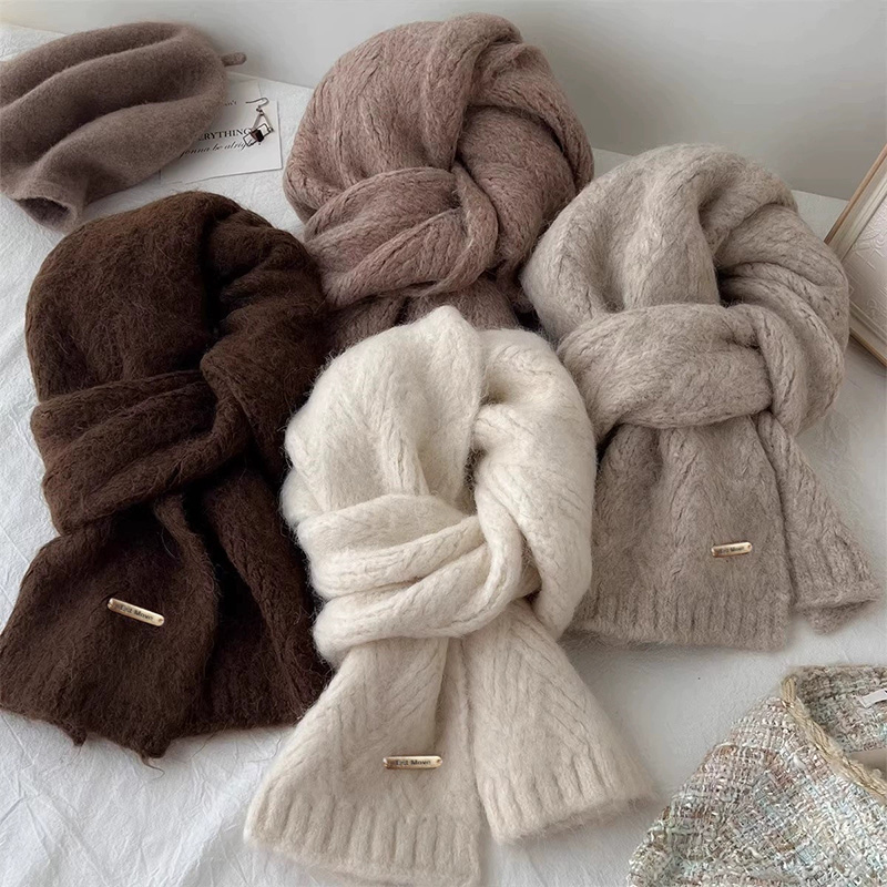여성 겨울 분위기 단색 심플 부드럽고 따뜻한 레이지 스 - Winter Clothing Korea 리뷰 및 가격