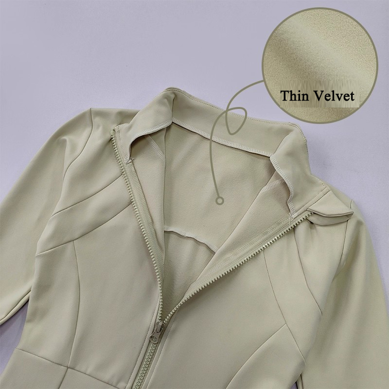 여성용 긴팔 스포츠 플리스 재킷, 슬리밍 따뜻한 코트, - Winter Yoga Clothing 리뷰 및 가격