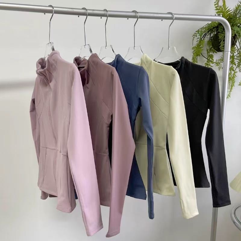 여성용 긴팔 스포츠 플리스 재킷, 슬리밍 따뜻한 코트, - Winter Yoga Clothing 리뷰 및 가격