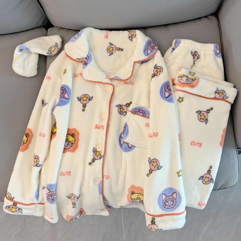 카드캡터 사쿠라 잠옷 - 귀여운 만화 스타일, 패셔너블 - Winter Clothing Items 리뷰 및 가격