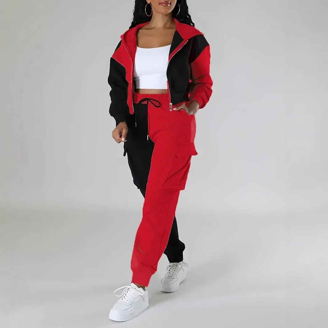 여성 느슨한 가을 겨울 두 조각 정장 매칭 세트 까마귀 - Winter Clothing Sale 리뷰 및 가격