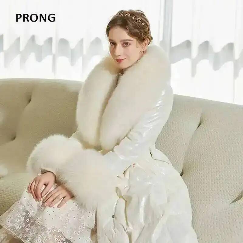 100% 진짜 여우 모피 칼라 겨울 코트 재킷, 모피  - Winter Clothing Items 리뷰 및 가격