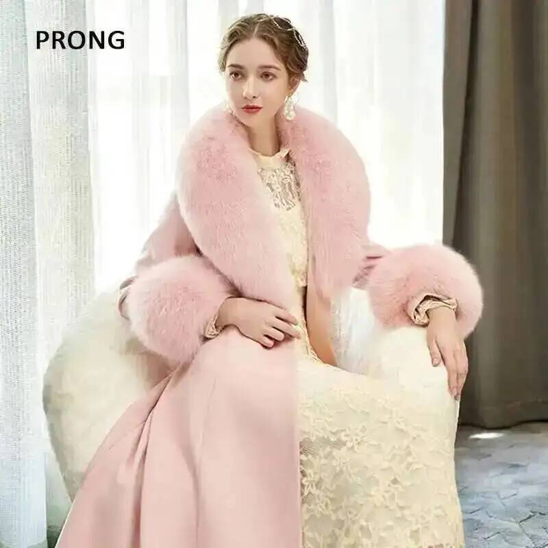 100% 진짜 여우 모피 칼라 겨울 코트 재킷, 모피  - Winter Clothing Items 리뷰 및 가격
