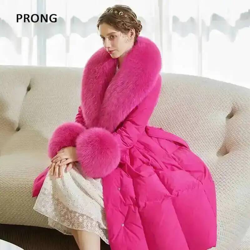 100% 진짜 여우 모피 칼라 겨울 코트 재킷, 모피  - Winter Clothing Items 리뷰 및 가격