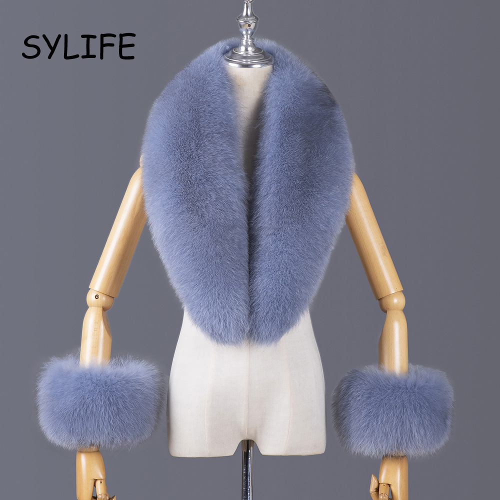2025 리얼 폭스 퍼 칼라 겨울 여성용 고급 털 스카 - Winter Clothing Items 리뷰 및 가격