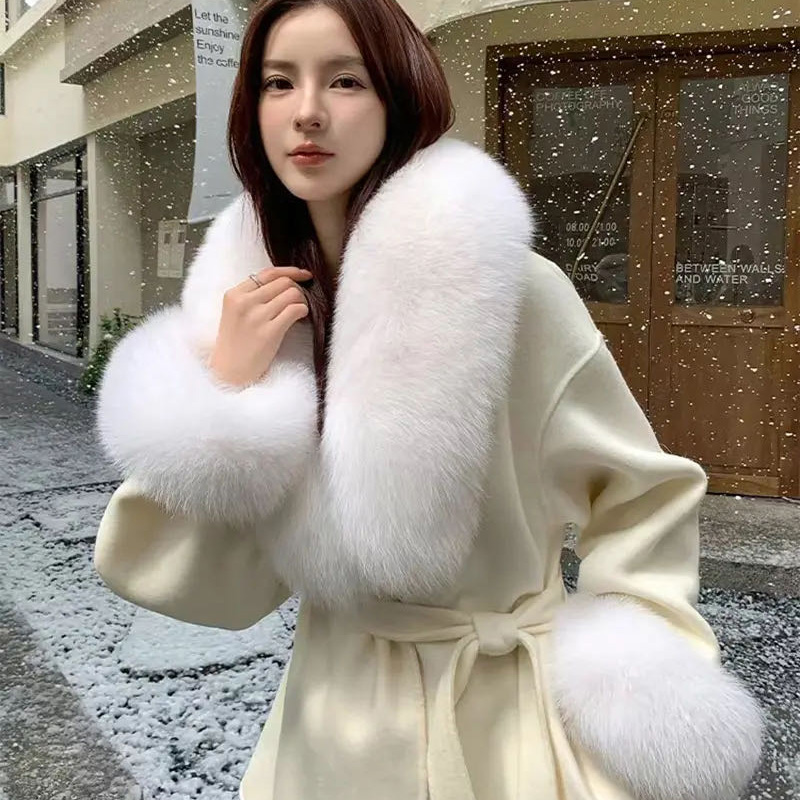 2025 리얼 폭스 퍼 칼라 겨울 여성용 고급 털 스카 - Winter Clothing Items 리뷰 및 가격