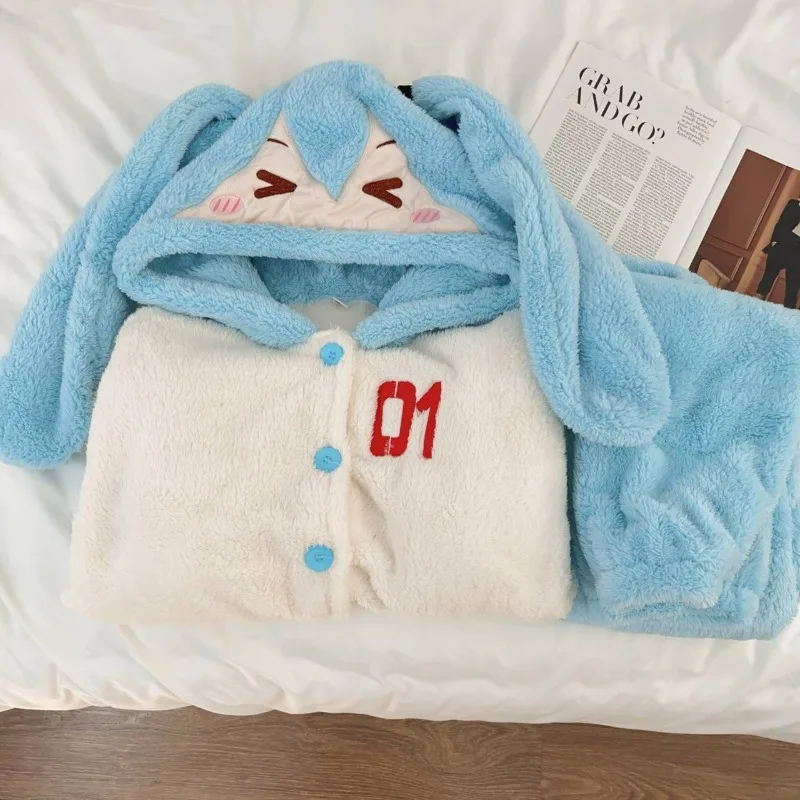 하츠네 미쿠 만화 애니메이션 주변기기 귀여운 산호 벨벳 - Fleece Hoodie Lined 리뷰 및 가격