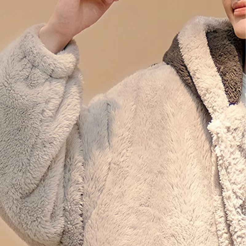 원피스 루피 목욕 가운 애니메이션 겨울 남성용 코랄 플 - Fleece Hoodie Lined 리뷰 및 가격